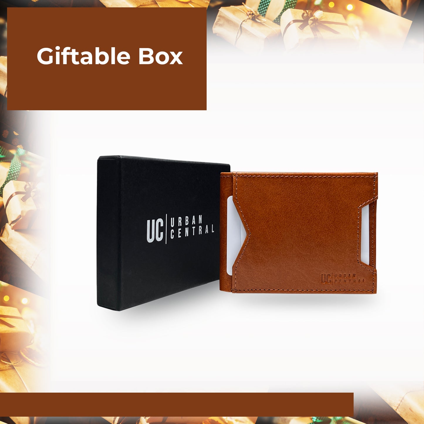 Mens Compact Slim Bifold Wallet RFID Blocking with Cash Compartment, A Minimalist Card Holder Wallet.(Deep Rust)